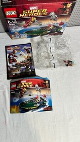 Lego 76006 Marvel Iron Man3: Extremis Sea Port Battle 100% Complete w box Manual