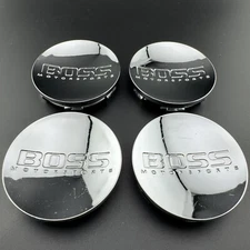 Set Of 4 BOSS MOTORSPORTS Wheel Center Cap Hub Cover 3220 *Good Shape* Chrome