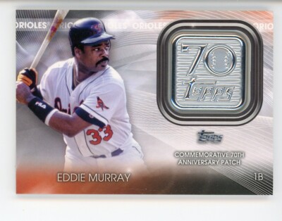 2021 Topps Update EDDIE MURRAY  70th Anniversary LOGO PATCH ORIOLES