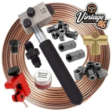 MG MGB GT MGA Midget SAE 3/16" Kunifer Brake Pipe Flaring Repair Imperial Unions