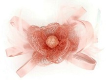 Fascinator Fower - Pink / fascinator hat / derby hat / Tea party headwear
