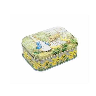 Peter Hase - Ostern kleine rechteckige Dose mit Deckel 105 x 78 x 42 mm