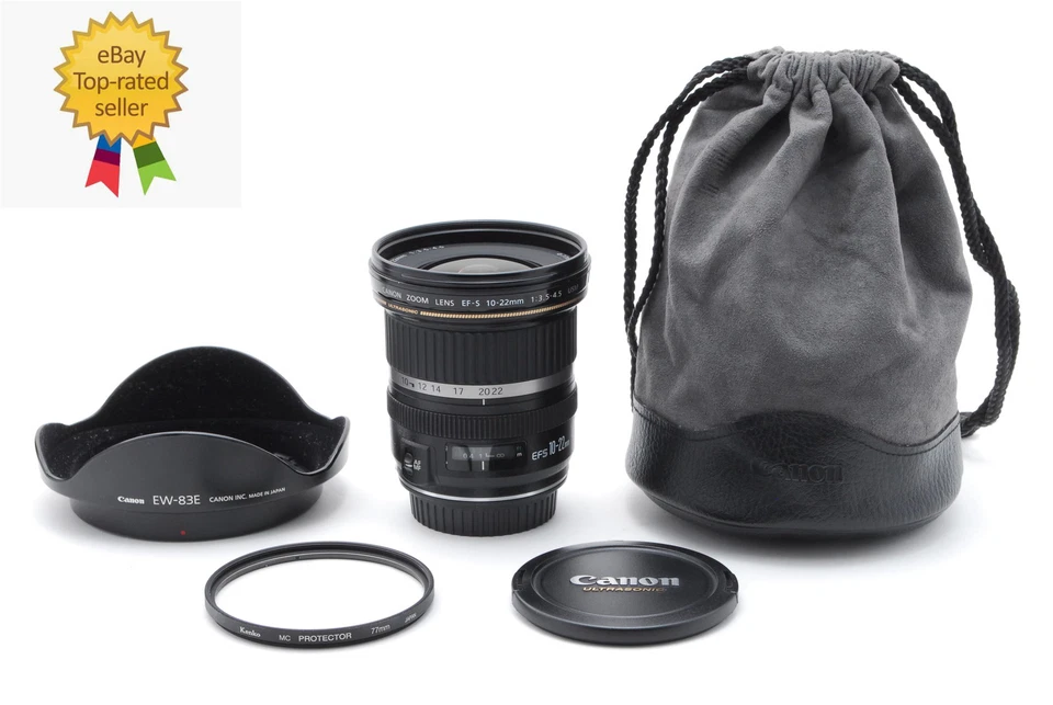 [COMO NUEVO con estuche] Lente AF zoom ancho Canon EF-S 10-22 mm F/3,5-4,5 USM de JAPÓN Foto 3 de 4