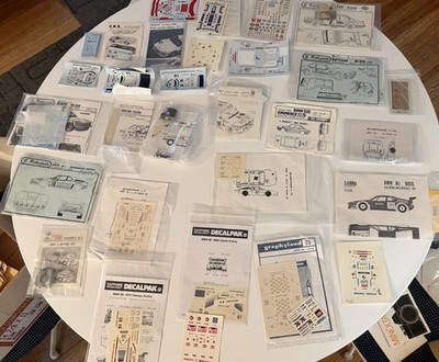 Vintage Model Racing Decal Collection Lot 172 Complete Sheets 1/43 HUGE LOT!!