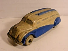 Vintage Sun Rubber Art Deco Streamline Airflow Bus Wagon Vehicle Early Rubber