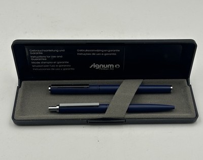 Pelikan Signum Schreibset  Kugelschreiber & Füller Blau im Etui Neuwertig (k426)