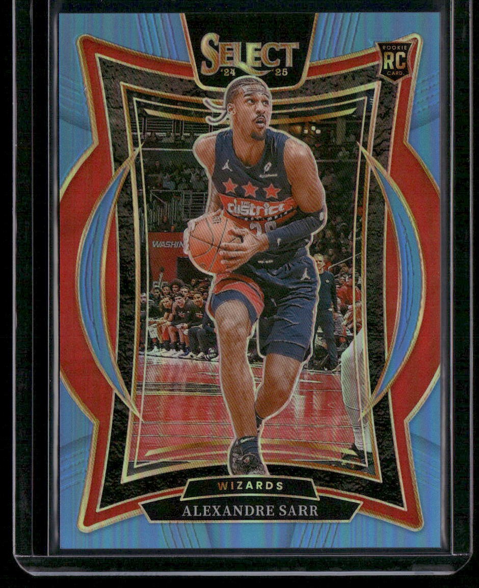 2024-25 Panini Select #73 Alexandre Sarr Light Blue Prizm #/299