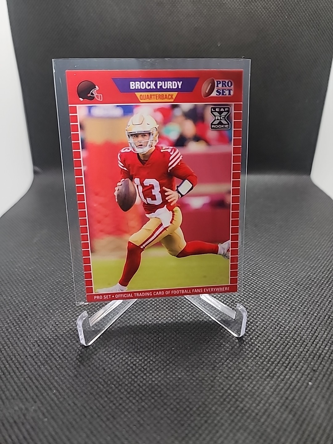 2022 Leaf Pro Set Brock Purdy Rookie Card 49ers RC (1989) #PB-5 