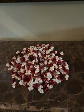 4*9ft  Vintage Faux Popcorn Garland String Plastic Blow Mold 36ft Christmas Tree