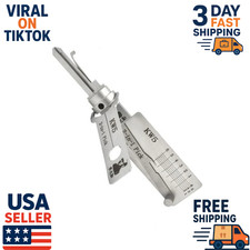 Original Lishi KW5 V.2 2-in-1 Locksmith Tool Key Decoder Pick Tool
