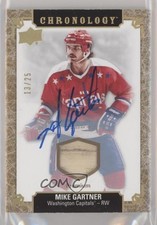 2018 Upper Deck Chronology Gold Premium Relic 13/25 Mike Gartner Auto HOF 00s4
