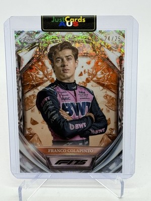 2025 Topps Chrome F1 Franco Colapinto Diamond 75th Orange 24/25 #D75-15