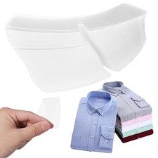 COHEALI 100Pcs Transparent Shirt Collar Supports - Plastic Collar Stays Fixing
