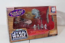 1996 Micro Machines Star Wars Action Fleet Imperial AT-ST Landspeeder Set MISB
