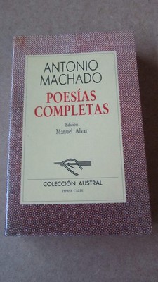 Poesias completas - MACHADO, ANTONI - Acceptable - See condition notes
