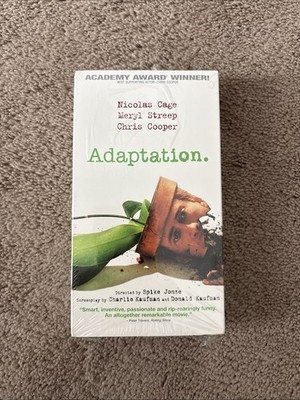 Adaptation 2002 VHS Tape Nicolas Cage Brand New Sealed