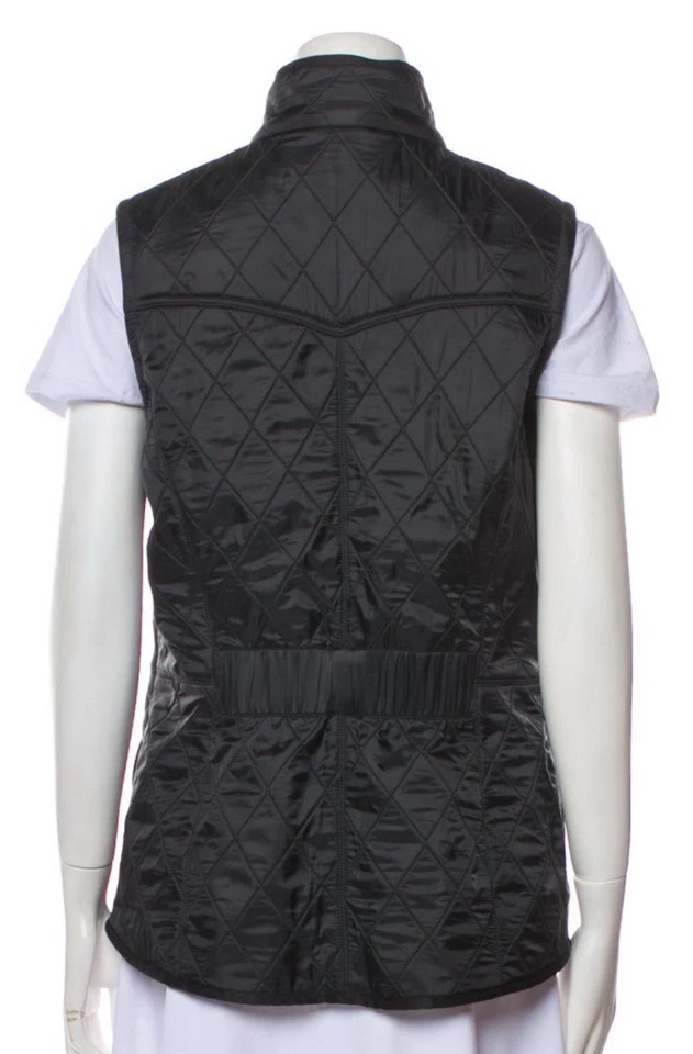 Chaleco acolchado Barbour para mujer caballería forrado de vellón azul marino - talla 6 Foto 3 de 4