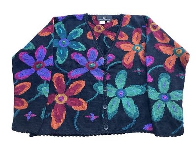 Peruvian Connection Gr. M Passion Flower Art-Wear Strickjacke Neu