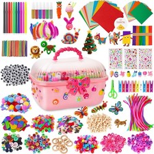 DIY Arts Craft Kit for Kids - 3000 Pcs Creative Supplies
