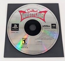 The Simpsons Wrestling Playstation PS1 Disc Only/ Tested And Works
