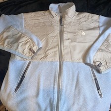 The North Face Jacket Xl Girls Blue Grey Fleece Spacious Pockets
