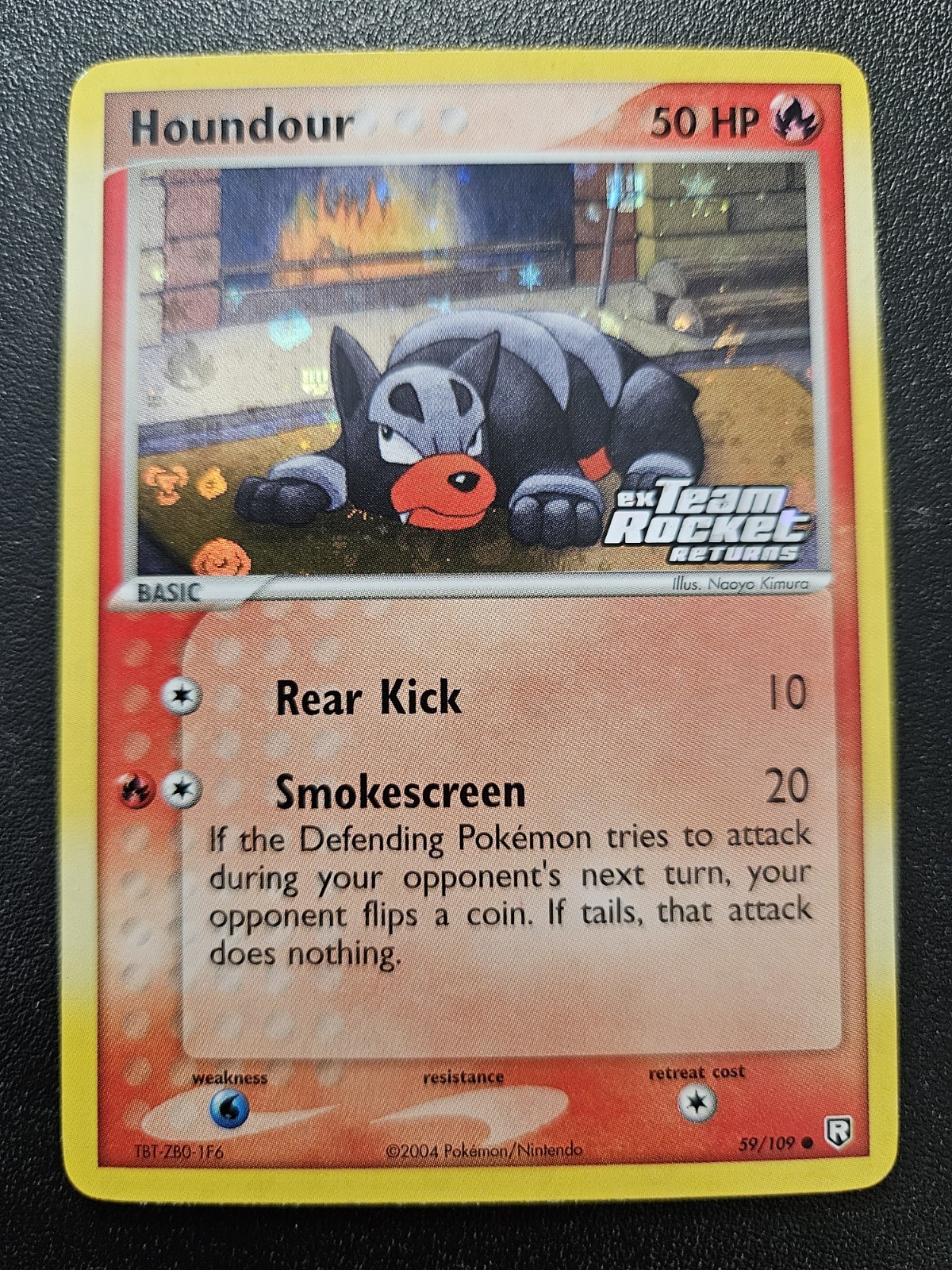 Pokemon Team Rocket Returns Houndour Stamped Reverse Holo 59/109 NEAR MINT