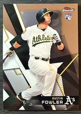 2018 Topps Finest #53 Dustin Fowler RC Oakland  Athletics 