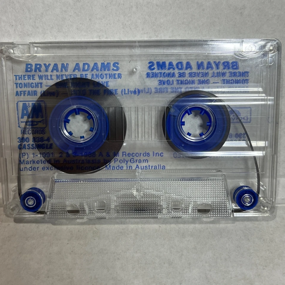Bryan Adams There Will Never Be Another Tonight Cassette Tape 1988 Vintage Rare - Image 4 of 4