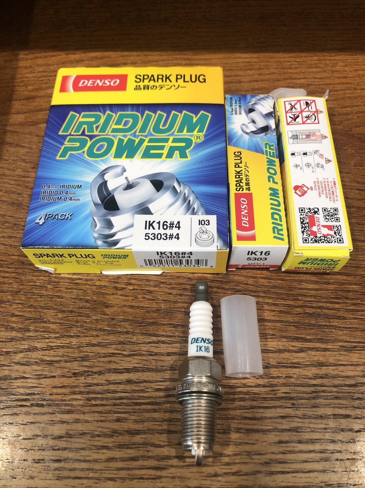 6 Nib Spark Plug-Natural DENSO 5303 IK16