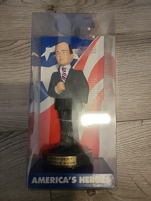 President Bush Limited Edition America's Heroes 6.5 Statue with Box
