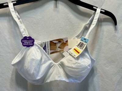 Barely There Invisible Look White Bra 34C Adjustable Straps Closure New W/ Tag