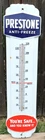 Vintage Prestone Anti Freeze You're Safe Porcelain Wall Thermometer  NOT Working