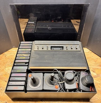 Atari 2600 System Bundle w/ Console, 17 Games, 2 Joysticks, Paddles & Case