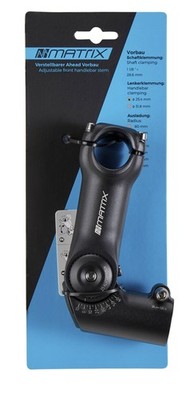 MATRIX Ahead-Vorbau ST20 Alu Lenkerklemmdurchmesser: 25,4 mm, Auslage: 110 mm,