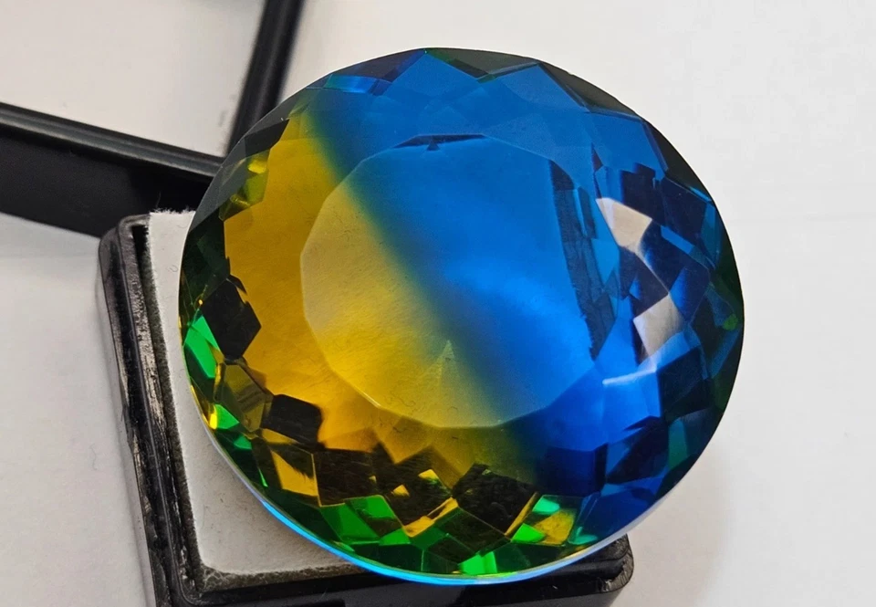 Top Quality Tourmaline Bi-Color Round Cut 93-94 Ct Natural EGL Loose Gemstone - Image 4 of 4