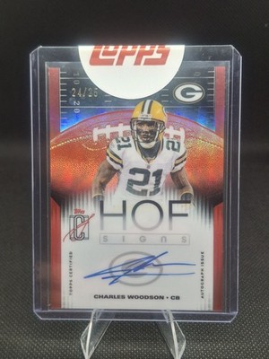 2025 Signature Class HOF Signs Red Parallel Charles Woodson /25. #HOF-CW.