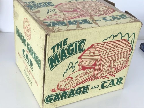 1950s MARX THE MAGIC GARAGE TIN LITHO IN THE BOX NICE