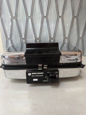 Black & Decker G48TD Grill Waffle Baker Combo Reversible Plates 900W