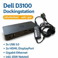 Dell D3100 Dockingstation refurbished mit 65W...