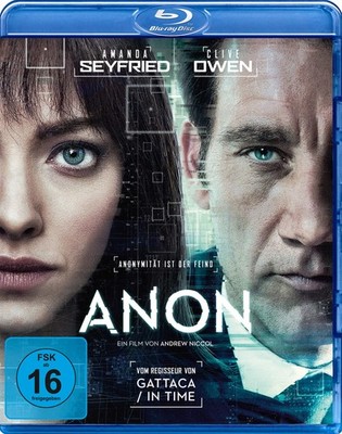 Anon (Blu-ray) Owen, Clive, Seyfried, Amanda, Bennett, Afiya