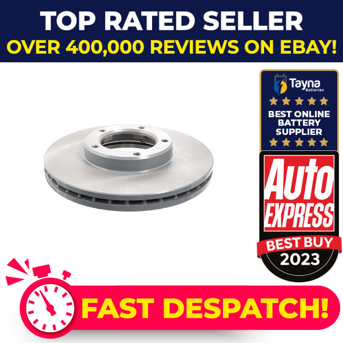 2x Brake Discs Pair Vented Front 255mm ADT34360 Blue Print Set 4351226090 New