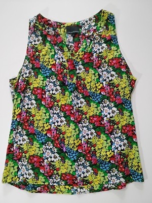 Cynthia Rowley Blouse Womens XL Multicolor Floral Casual Summer Festival Top