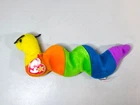 Ty Beanie Baby Inch the Worm 1995 Retired - Style 4044 - Rainbow Plush Vintage