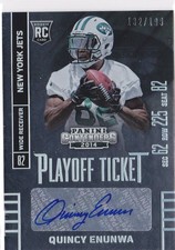 2014 Quincy Enunwa Contenders Playoff Ticket  Auto  RC 132/199    #166 (A7304)