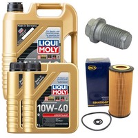 MotoröL Filter Set 10W-40 Liqui Moly 7 Liter + Schraube FüR Mercedes C-Klasse