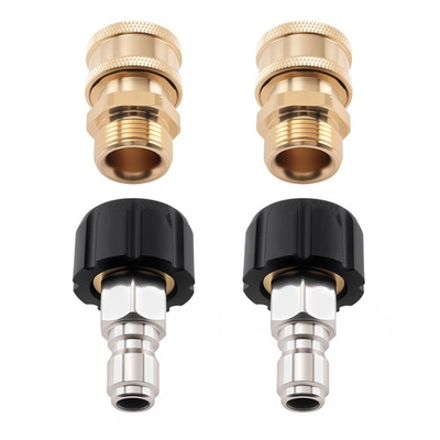 #ad #ad Pressure Washer Adapter Quick Disconnect M22 Swivel to 3 8#x27;#x27; Connect 5000PSI $15.80