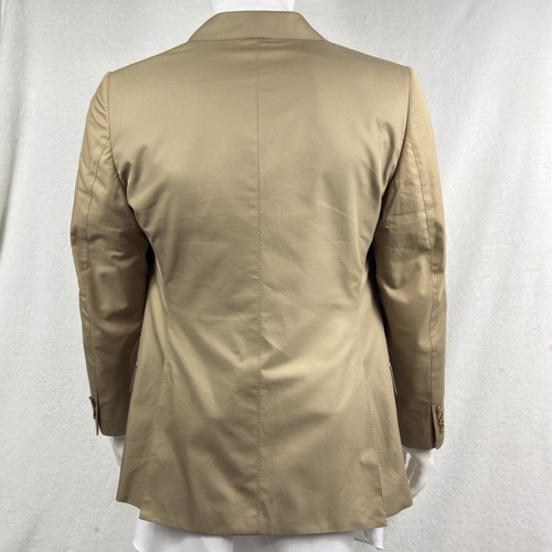 TOM FORD Sport Coat Beige Cotton Slanted Pockets 52 42 O’Conner NWOT Unaltered - Picture 9 of 16