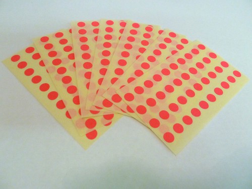 6mm Round dot Stickers Coloured Circles Small Circular Sticky Labels 32 colours - Picture 14 of 33