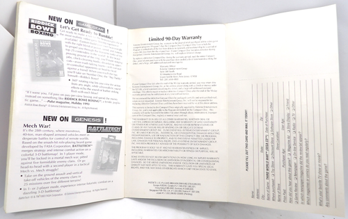 Third World War Sega CD, 1994 CIB komplett mit Reg Card getestet und funktionsfähig - Bild 7 von 8