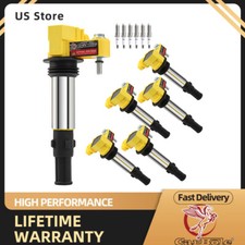 Ignition Coil Packs Spark Plugs Set of 6 for Cadillac SRX CTS STS GMC Acadia NEW